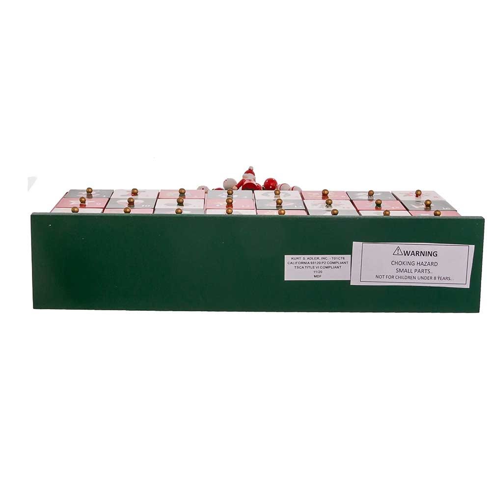Kurt Adler 13.5-Inch Battery-Operated LED Christmas Tree Advent Calendar